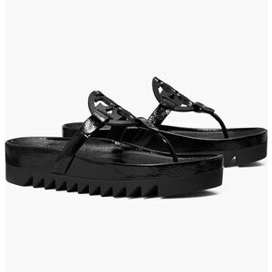 New Tory Burch Miller Cloud Lug Sandals Size 8